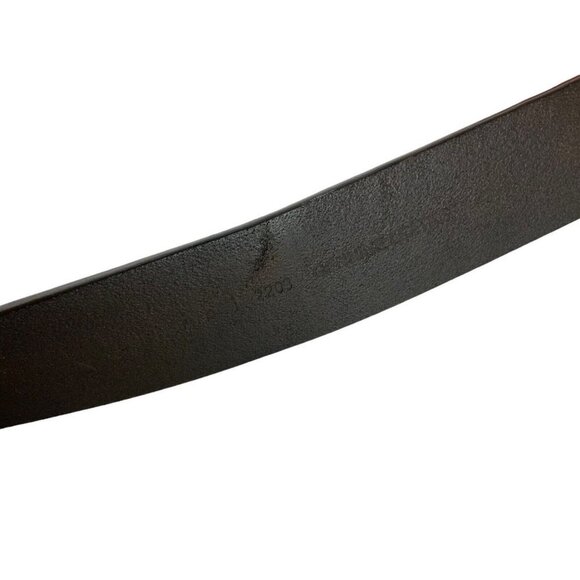 Carhartt Mens Anvil Belt Size 42 Brown Leather Work Casual Gunmetal Buckle - Picture 5 of 5